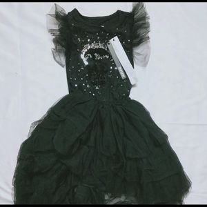 ISO nununu tutu tulle dress sequin skull